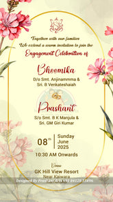 SI-007 | South Indian Wedding Invitations - A Fusion of Tradition & Modernity
